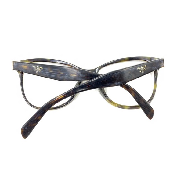 Prada Tortoise Brown Large Square Eyeglasses Frames 55-17 140 Italy Designer - Picture 11 of 12